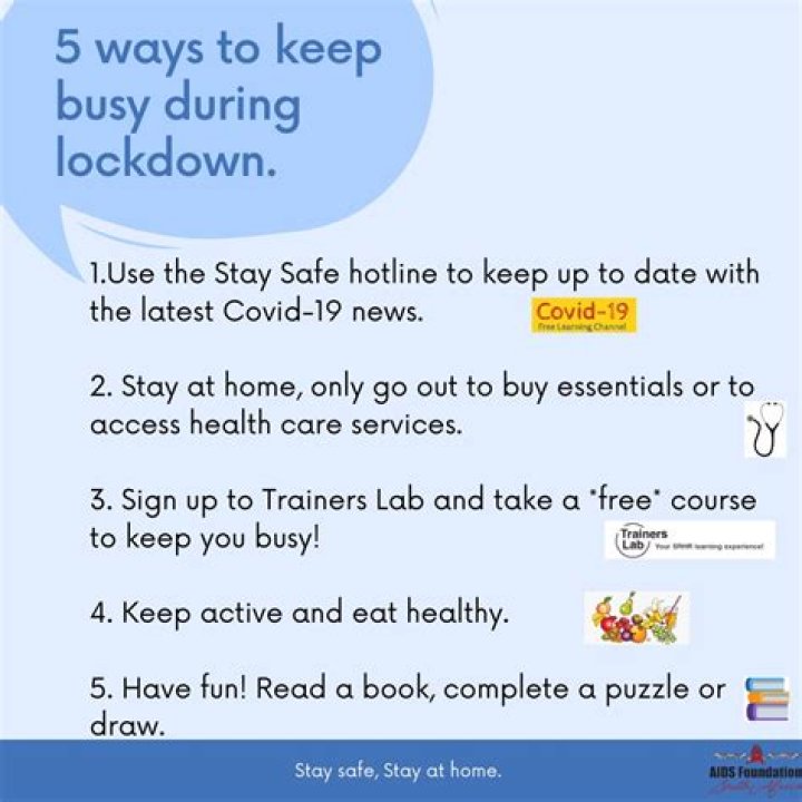 5 ways to keep yourself busy during the lockdown