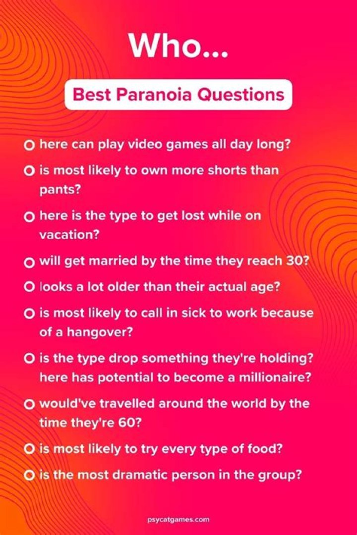 100+ Best intriguing paranoia questions for friends and family