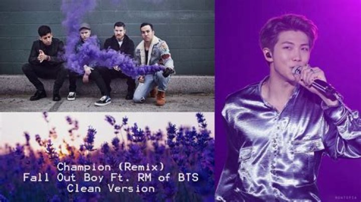 Fall Out Boy Collab With BTS' RM for 'Champion' Remix
