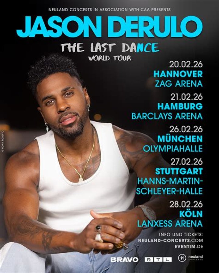 Jason Derulo reschedules European tour dates
