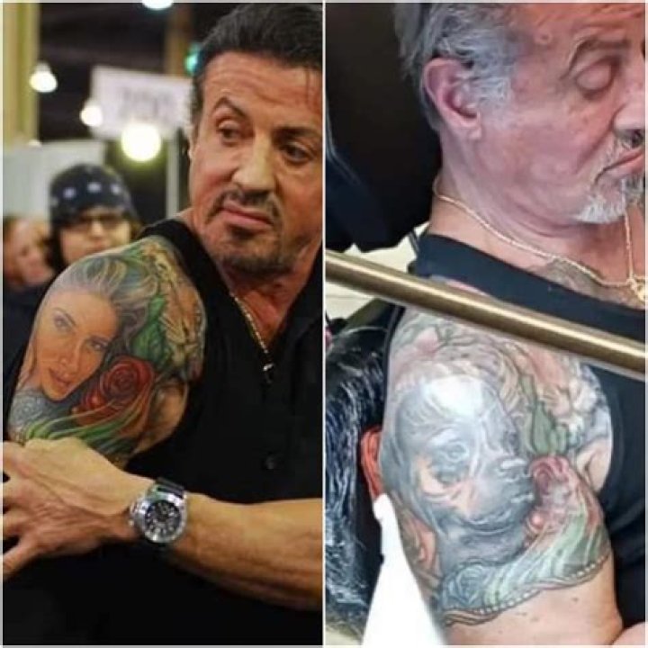 Steroid Junkie Sylvester Stallone On Tattoo Craze
